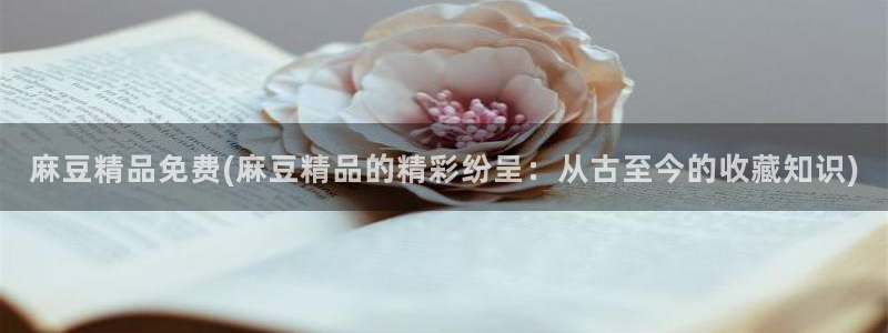 麻豆播放：麻豆精品免费(麻豆精品的精彩纷呈：从古至今的收藏知